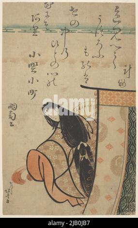 Poeta Ono no Komachi, della serie: Sei poeti famosi Katsushika, hokusai (1760 1849) Foto Stock
