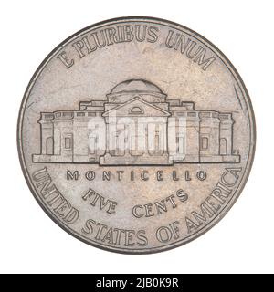 Stati Uniti d'America, 5 cents, Denver; 2006 Thomas Jefferson Mint Denver, Schlag, Felix Oscar (1891 1974), Weaver, Donna, Franki, Jamie N. Foto Stock