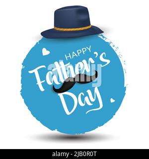 felice giorno di padri saluto. disegno vettoriale di illustrazione. Illustrazione Vettoriale