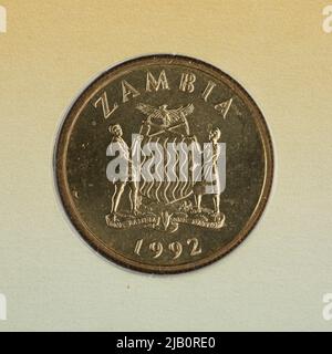 Zambia (Repubblica), 10 Katha, 1992 Foto Stock