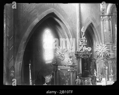 Chiesa parrocchiale di Skalbmierz (ex collegiata) Saint. Giovanni Battista, vista interna sconosciuta Foto Stock