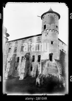 Castello di Nowy Wiśnicz Lubomirski, Torre Vista sconosciuta Foto Stock