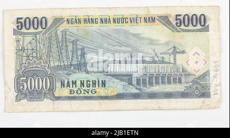 Banconota: Vietnam; 5000 dong; 1991 (1993) Foto Stock