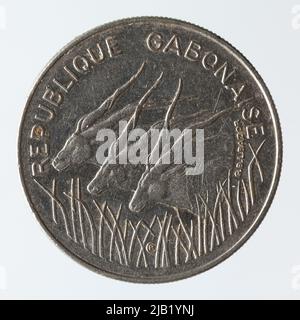 Gabon (Republika), 100 franchi, menta vapore Foto Stock