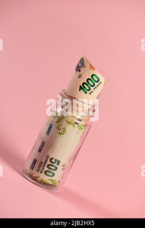 Concetto di valore e risparmio di dollari USA Foto Stock