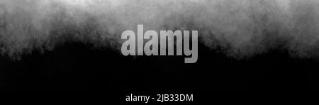 Fondo verniciato grigio scuro struttura fumé nebbia nera e bianca con motivo sfumato vintage astratto ondulato e bordo grunge Foto Stock