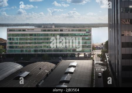 Edificio DNIT - Dipartimento Nazionale delle infrastrutture di trasporto - Porto Alegre, Rio Grande do sul, Brasile Foto Stock