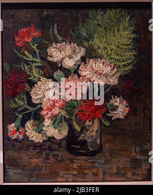 Vita morta con garofani, 1886, pittura di Van Gogh, Detroit Institute of Art Foto Stock