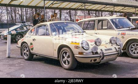 Porsche 911 da Londra al Messico World Cup Rally 1970 Foto Stock