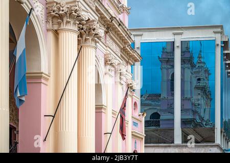 Argentina, Salta - Aprile 14. 2022: Cattedrale di Salta Foto Stock