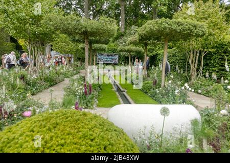 Il giardino perenne 'con amore'. RHS Chelsea Flower Show 2022 Foto Stock