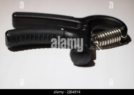 Pinza manuale nera Foto Stock