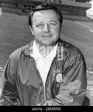 Florida state University leggendario allenatore Bobby Bowden a Doak Campbell Stadium, c1981. Foto Stock