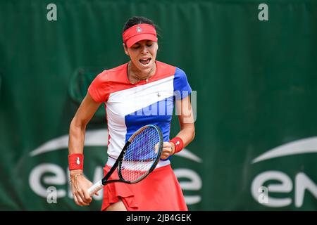 Ajla Tomljanovic of Australia durante l'Open di Francia, torneo di tennis Grand Slam il 25 maggio 2022 allo stadio Roland-Garros di Parigi, Francia - Foto Victor Joly / DPPI Foto Stock