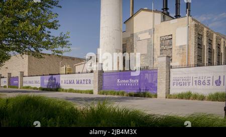 Manhattan, KS - 21 maggio 2022: Campus universitario della Kansas state University Wildcats Foto Stock