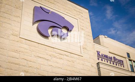 Manhattan, KS - 21 maggio 2022: Campus universitario della Kansas state University Wildcats Foto Stock