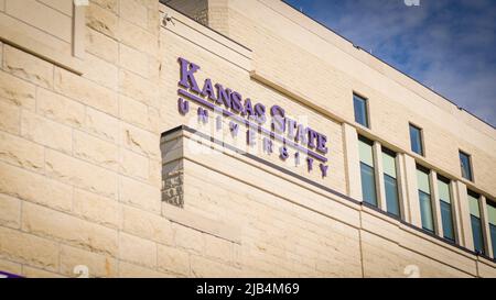 Manhattan, KS - 21 maggio 2022: Campus universitario della Kansas state University Wildcats Foto Stock