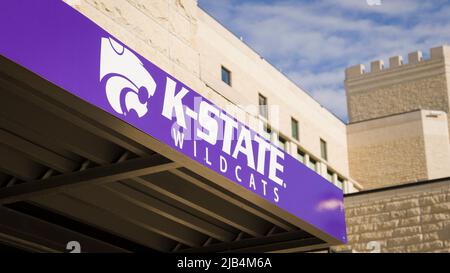 Manhattan, KS - 21 maggio 2022: Campus universitario della Kansas state University Wildcats Foto Stock