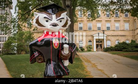 Madison, WISCONSIN - 24 maggio 2022: Campus universitario della University of Wisconsin Foto Stock