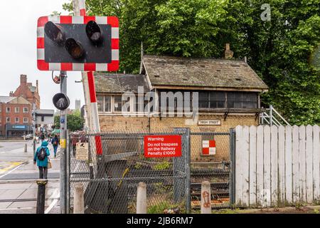 Lincoln La Stazione Ferroviaria Centrale, Lincoln, Lincolnshire, Regno Unito Foto Stock