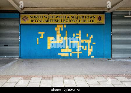 North Woolwich e Silvertown Royal British Legion Club a East London - 2021 Foto Stock