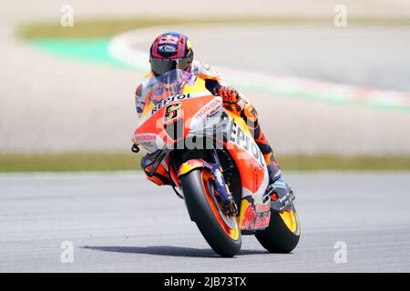 2022 Giu 6th. Gran premi Monster Energy de Catalunya, MotoGP, venerdì libero parctice: Stefan Bradl (GER), Repsol Honda Team Foto Stock