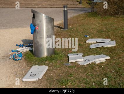 Zurigo, Svizzera - Marzo 26th 2022: Le pizzerie a Irchelpark. Foto Stock