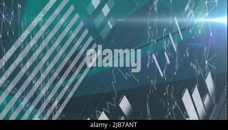 Immagine dell'elaborazione dei dati e della registrazione delle statistiche Foto Stock