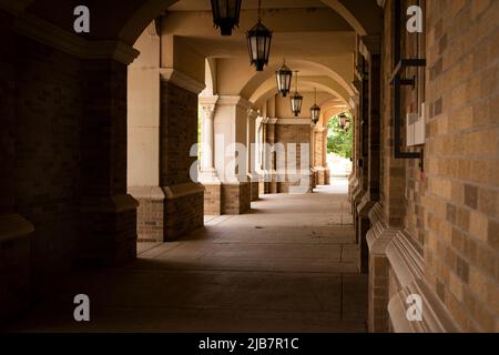 Lubbock, Texas - 5 giugno 2021: Campus universitario della Texas Tech University Red Raiders Foto Stock