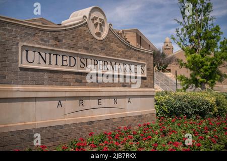 Lubbock, Texas - 5 giugno 2021: Campus universitario della Texas Tech University Red Raiders Foto Stock