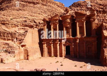 Antica Petra in Giordania Foto Stock