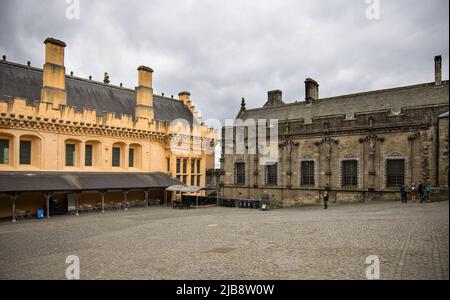 la grande sala e il palazzo nel castello di stirling scozia Foto Stock