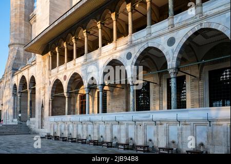 Moschea del Sultano Ahmed o Sultano Ahmet Camii, anche conosciuta come Moschea Blu Foto Stock