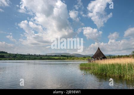 Brecon, 15th 2022 maggio: Lago di Llangorse nel Beacons di Brecon Foto Stock