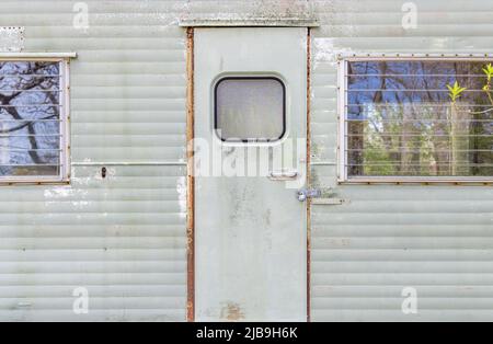 Dettaglio mago di una casa moblie Buddy Foto Stock