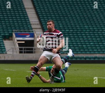 Twickenham, Regno Unito. 04th giugno 2022. Counties Finals 2022 Twickenham Sabato, 4, Giugno, 2022 - Twickenham Stadium - Londra - Regno Unito credito fotografico obbligatorio: Martin Edwards Credit: Martin Edwards/Alamy Live News Foto Stock