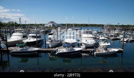 Sandwich Marina - Sandwich, Massachusetts, Cape Cod, USA Foto Stock