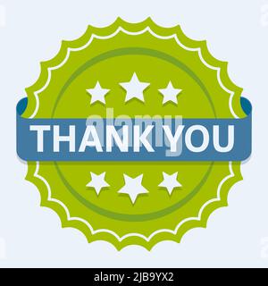 Grazie segno icona. Simbolo del servizio clienti Illustrazione Vettoriale