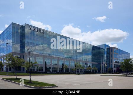 Whippany, NJ, Stati Uniti. 30 maggio 2022: Sede centrale MetLife in New Jersey. Edificio aziendale. MetLife è il più grande assicuratore di vita in termini di vita Foto Stock