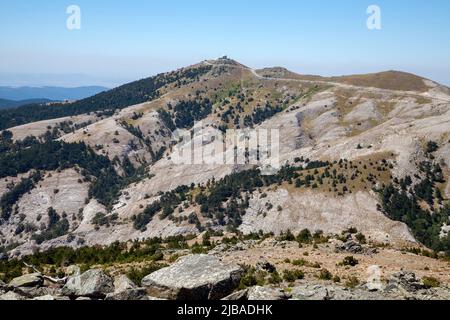 Paesaggio dal monte ida della città di Edremit a Balikesir, Turchia Foto Stock