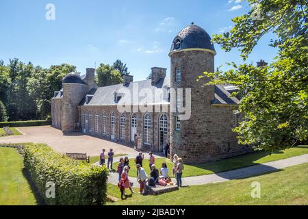 Francia, Normandia, Suisse Normande. Château de Pontécoulant. Foto Stock