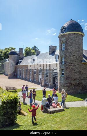 Francia, Normandia, Suisse Normande. Château de Pontécoulant. Foto Stock