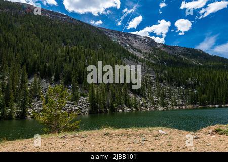 Lago chiaro sopra Georgetown Colorado Foto Stock