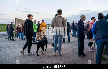 La celebrazione del Giubileo del platino della Regina tenuto da Netheravon, Haxton e Fittleton al Wash Down Foto Stock