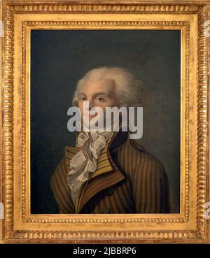 Ritratto di Maximilien de Robespierre nel 1790 Foto Stock