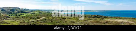 Spettacolare vista panoramica della costa norvegese vicino alla spiaggia di Hellestostostranden, Stavanger, Norvegia, maggio 2018 Foto Stock