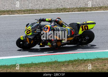 Barcellona, Spagna. 4th giugno 2022. Luca Marini dall'Italia del Mooney VR46 Racing Team con la Ducati durante la MotoGP Gran Premi Monster Energy de Catalunya al Circuit de Barcelona-Catalunya di Barcellona. (Credit Image: © David Ramirez/DAX via ZUMA Press Wire) Foto Stock