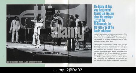 CD: Art Blakey & The Giants of Jazz - DAL VIVO AL MONTEREY JAZZ FESTIVAL 1972 (UCCO-1055), pubblicato il 01 ottobre 2008. Foto Stock