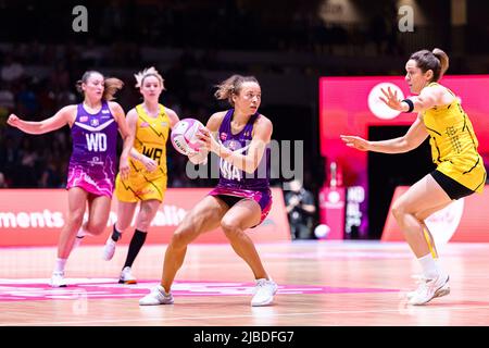 LONDRA, Regno Unito. 05 giugno 2022. Durante Vitality Netball - Grand Final tra Manchester Thunder vs Loughborough Lightning alla Copper Box Arena domenica 05 giugno 2022 a LONDRA INGHILTERRA. Credit: Taka G Wu/Alamy Live News Foto Stock