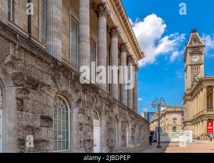 Town Hall Architecture, Victoria Square, Birmingham, Inghilterra. Foto Stock